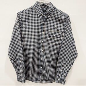 J. Crew Slim Long Sleeve Cotton Check Shirt Button Up